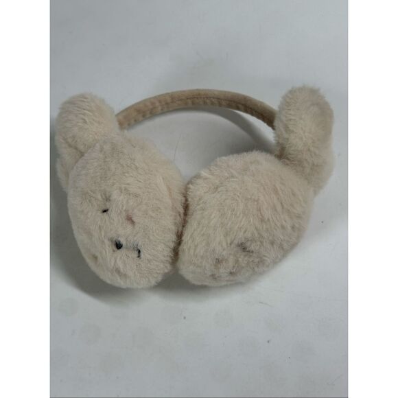 Girls Faux Fur Earmuffs One Size Fluffy Plush Rabbit - Picture 6 of 6
